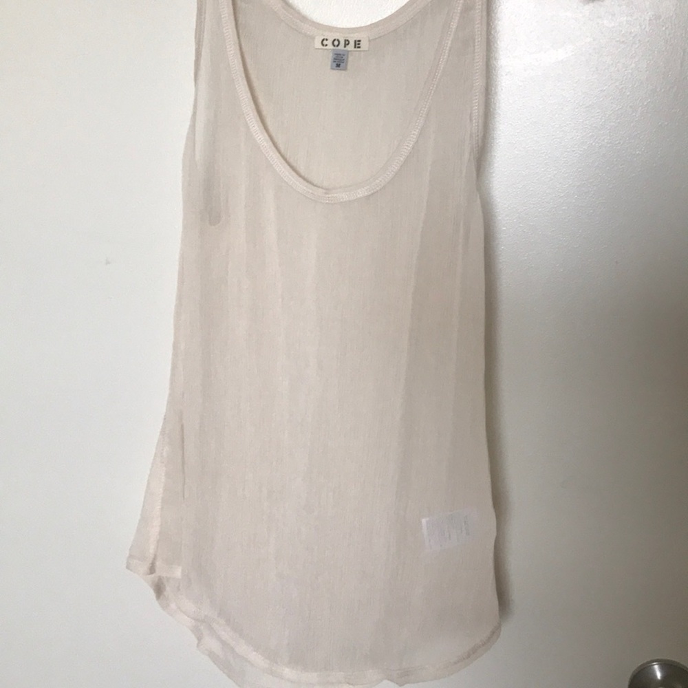 See through tank top blouse